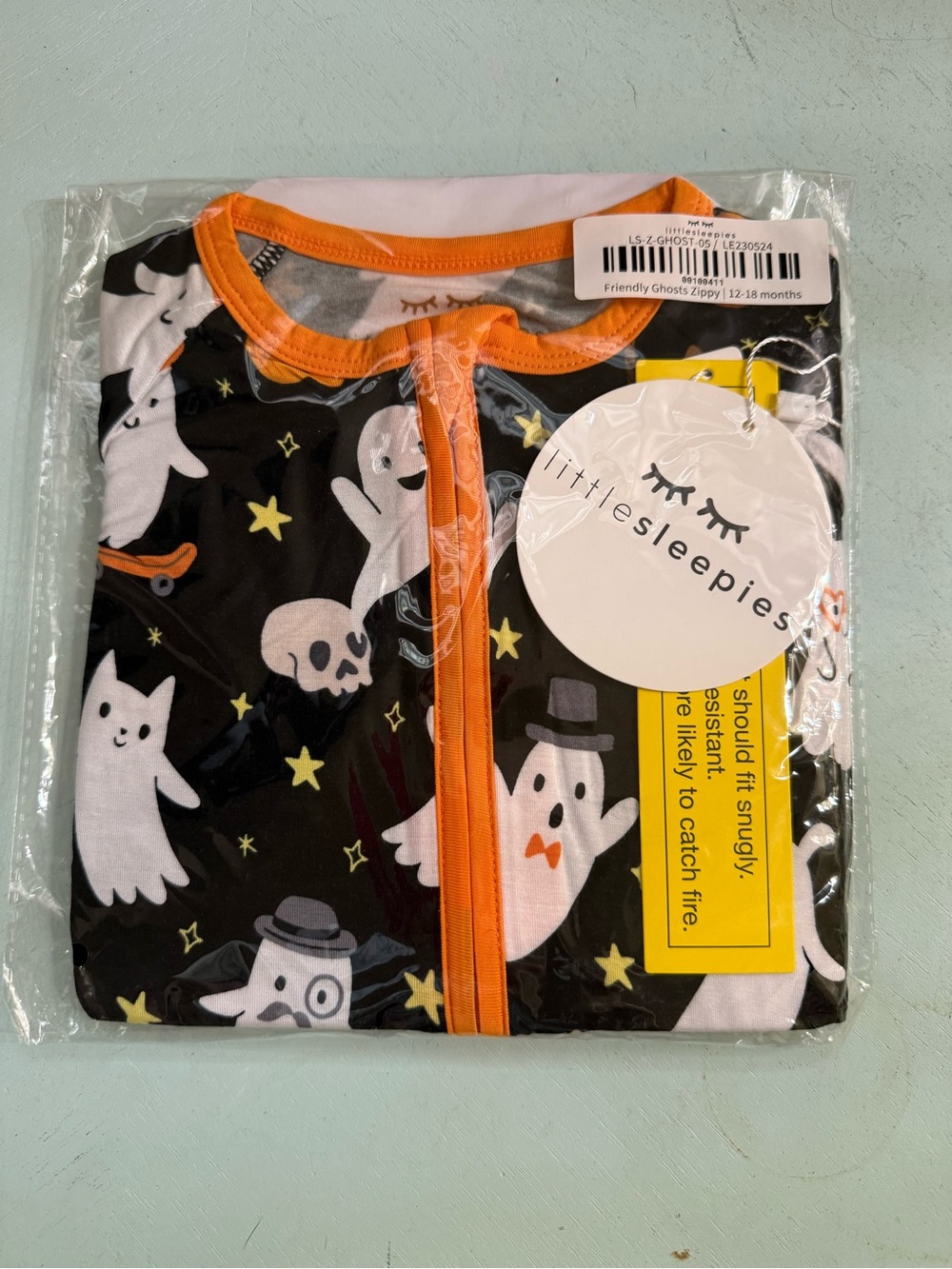 NEW Little Sleepies Halloween Zippy Bundle SZ 12-18 - Picture 3 of 3